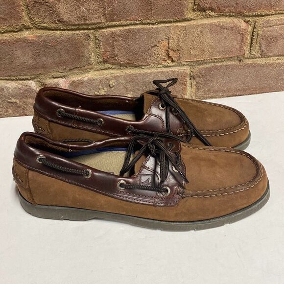 Sperry Brown Leeward Boat Shoe Size 8 - Picture 4 of 10